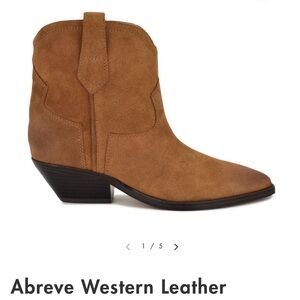 Nine West Western Ankle Boot with Pointed Toe Booties